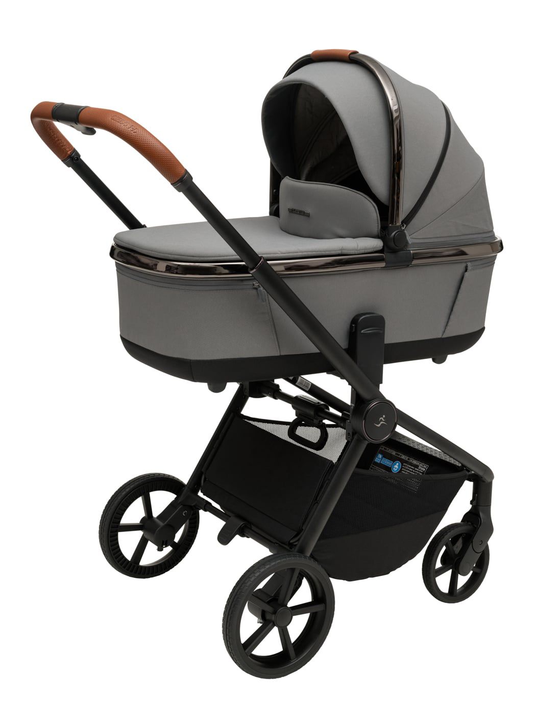 עגלת תינוק ספורטליין סיילו Sportline Cielo PL 2025 - שלד כרום שחור | ריפוד אפור | ידית חומה עגלת תינוק ספורטליין סיילו Sportline Cielo PL 2025 - שלד כרום שחור | ריפוד אפור | ידית חומה