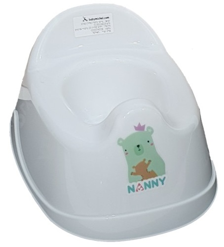 סיר לילה אנטומי NANNY עם מגן מונע התזה סיר לילה אנטומי NANNY עם מגן מונע התזה