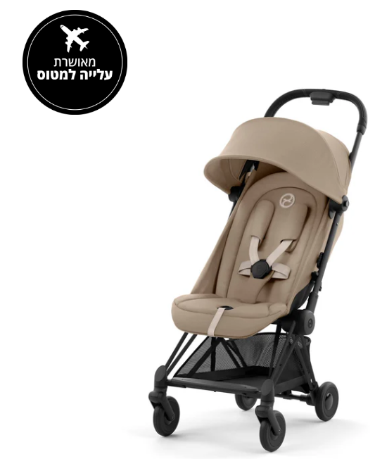 עגלת תינוק Coya שחור מט Cozi Beige עגלת תינוק Coya שחור מט Cozi Beige