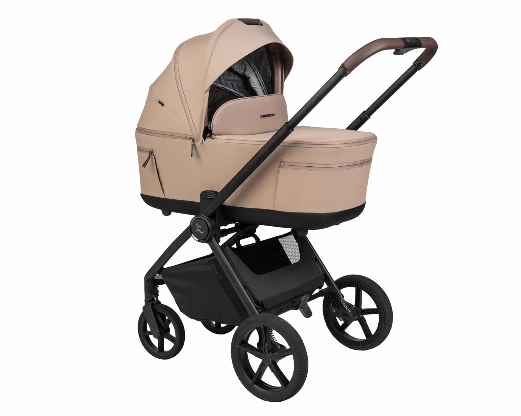 עגלה Sport Line דגם Cielo XL 2026 בצבע ריפוד מוקה/ידית חומה/שלד שחור עגלה Sport Line דגם Cielo XL 2026 בצבע ריפוד מוקה/ידית חומה/שלד שחור
