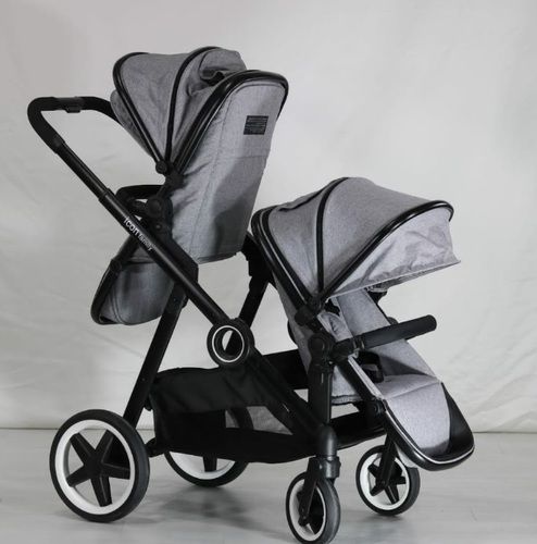 עגלת אחים אייקון פאמילי אפור כהה iCON FAMILY עגלת אחים אייקון פאמילי אפור כהה iCON FAMILY