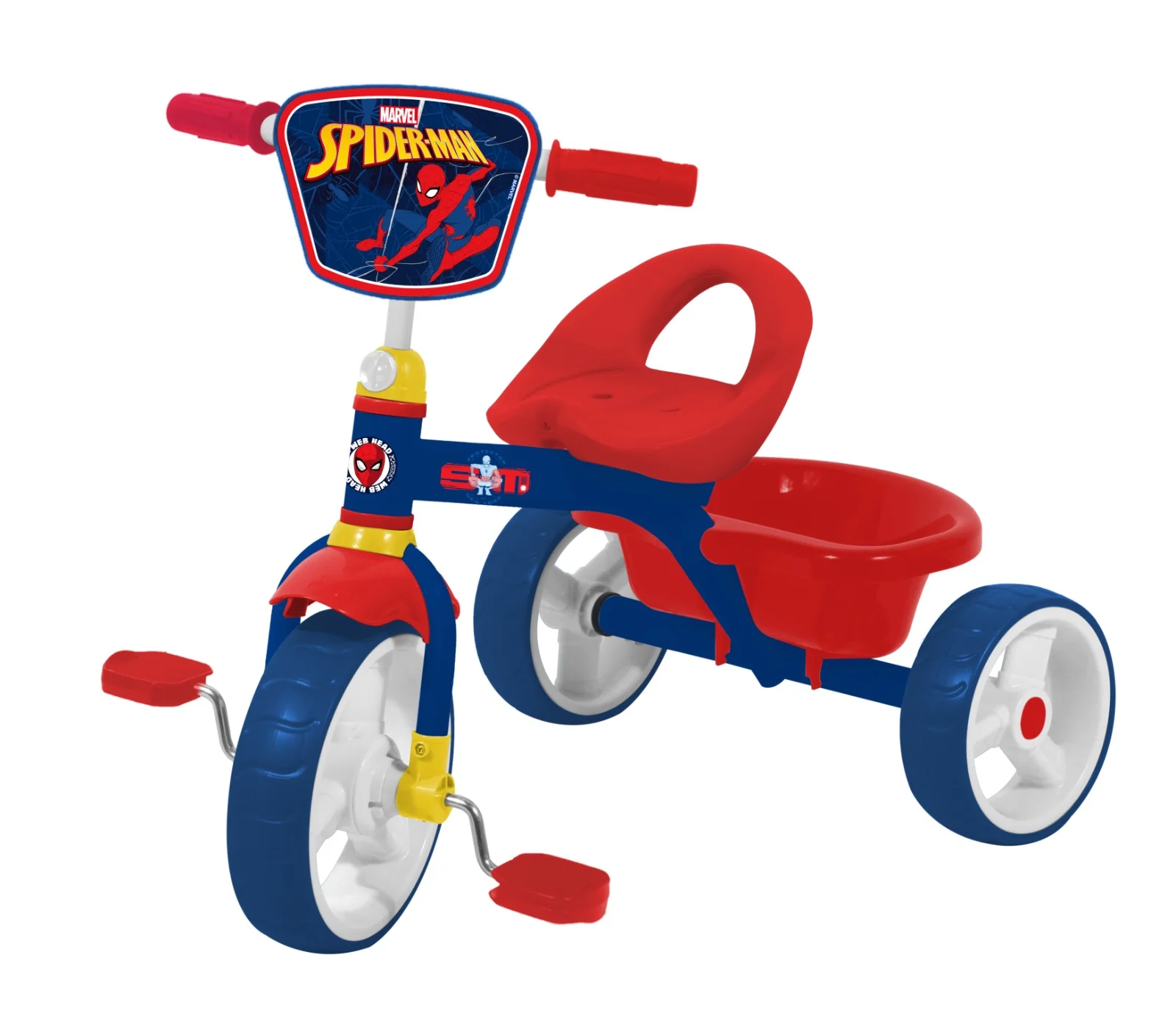 תלת אופן פדלים עם סל אחורי ספיידרמן JUNIOR SPIDERMAN תלת אופן פדלים עם סל אחורי ספיידרמן JUNIOR SPIDERMAN