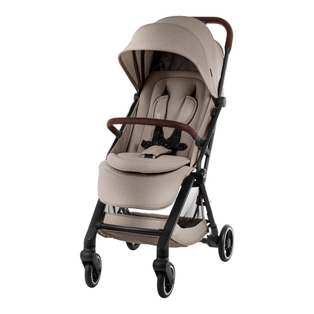 Britax Flylite – טיולון קליל וקומפקטי עם קיפול ביד אחת (בז') Britax Flylite – טיולון קליל וקומפקטי עם קיפול ביד אחת (בז')