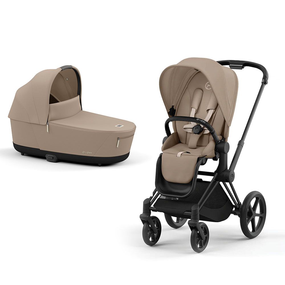 עגלת תינוק CYBEX Priam 4 עם שלדה שחור מט עגלת תינוק CYBEX Priam 4 עם שלדה שחור מט