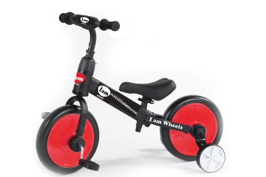 אופני איזון וגלגלי עזר 2ב-1 IAM TOYS אופני איזון וגלגלי עזר 2ב-1 IAM TOYS